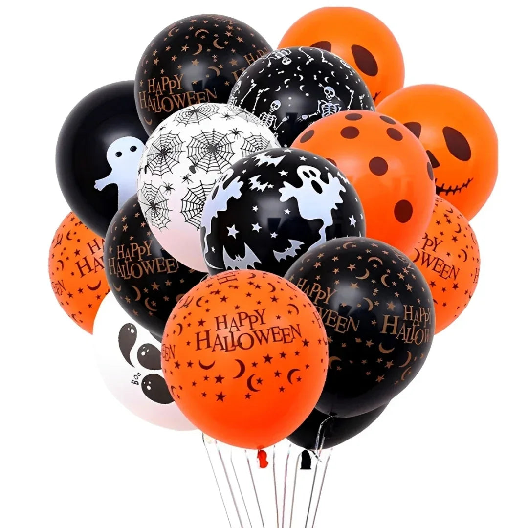 10-100pcs Halloween Balloons Creative Pumpkin Scary Ghost Spider Latex Balloons Kids Toys Halloween Party Decorations Supplies
