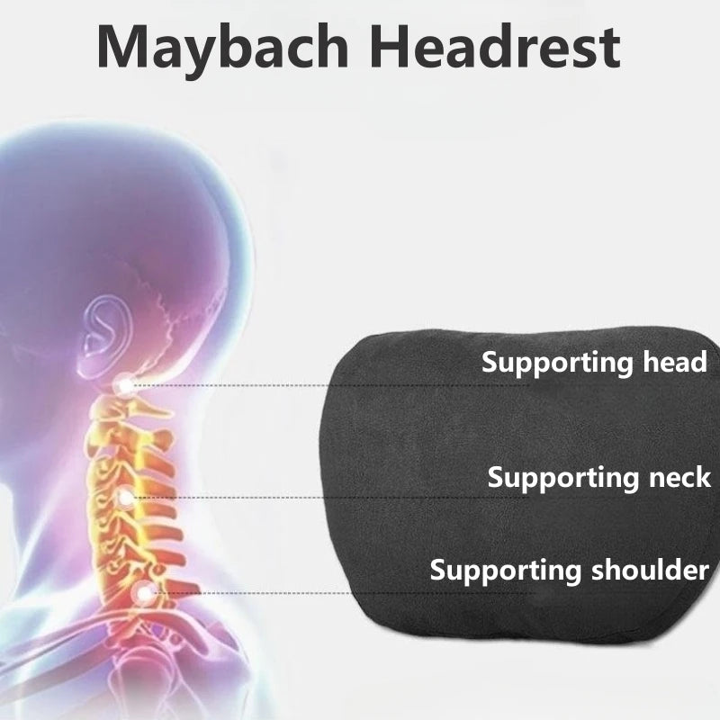 Top Quality Car Headrest Neck Support Seat Soft Neck Pillow Breathable For Maybach S Class Design Universal Protector Neck