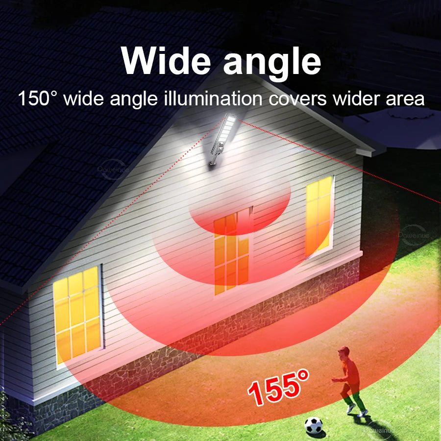 Newest 600W LED Outdoor Solar Lights Motion Sensor Wall External Solar Lamp Waterproof Sunlight Power Street Garden Light