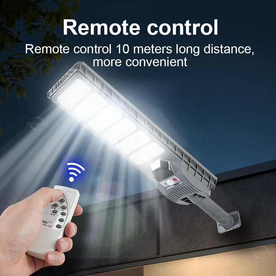 Newest 600W LED Outdoor Solar Lights Motion Sensor Wall External Solar Lamp Waterproof Sunlight Power Street Garden Light