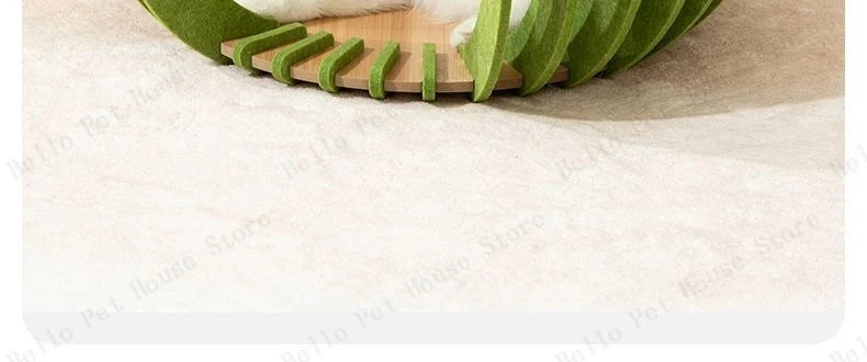 Pumpkin House Felt Cat Nest Fresh and Breathable Cat Bed Semi-enclosed Summer Pet Nest Practical Pet Furniture cat bed