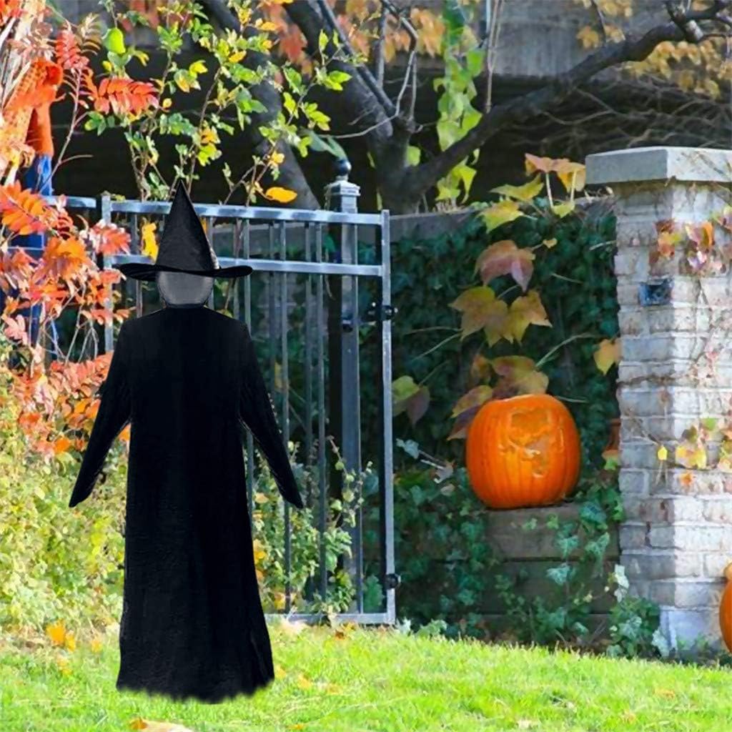 170cm Halloween Light-Up Witches Ghost Halloween Decoration Horror Props Creepy Skeleton For Halloween Decoration Voice Control