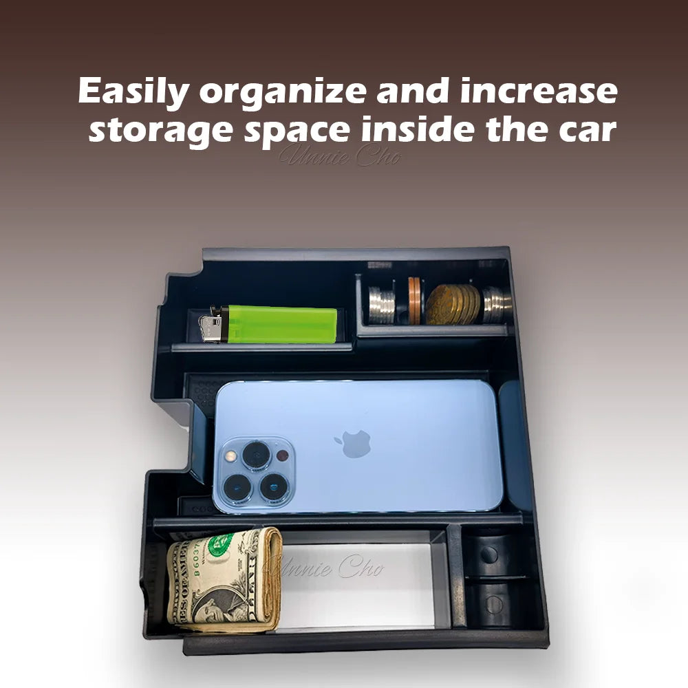 For Jaguar XF Storage Box Armrest Organizer Tray Center Console Stowing Tidying Compartment for Jaguar X250 Interior Spare Parts