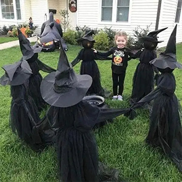 170cm Halloween Light-Up Witches Ghost Halloween Decoration Horror Props Creepy Skeleton For Halloween Decoration Voice Control
