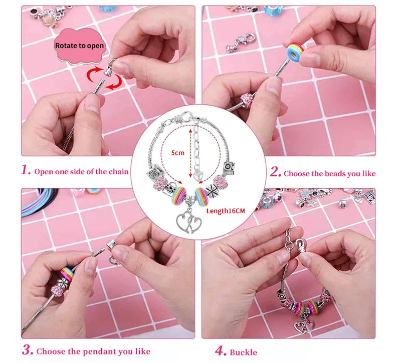 New Christmas Advent Calendar 24 Days Countdown Bracelet Blind Box DIY Christmas Decoration Hand Jewelry Surprise Blind Box Gift