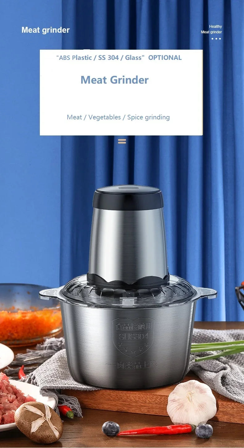 Houselin Food Processors, Meat Grinder & Food Chopper Electric Vegetable Chopper for Meat/fish/Vegetable/Baby Food