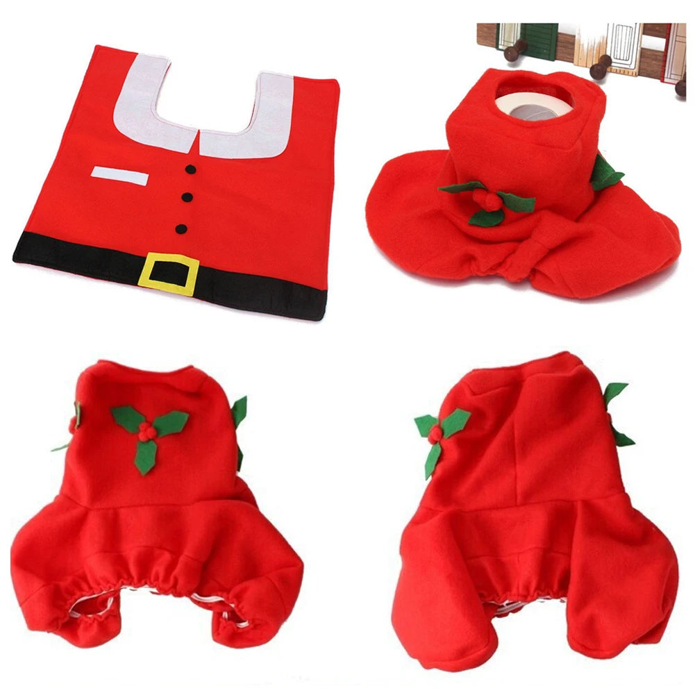 2025 Cute Christmas Toilet Seat Covers Creative Santa Claus Bathroom Mat Xmas Supplies for Home New Year Navidad Gift Decor 2026