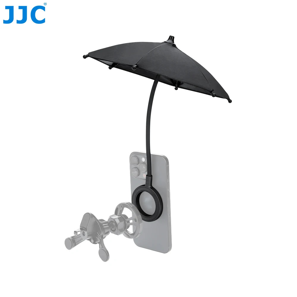 Magnetic Phone Umbrella for Sunlight Rain Universal Mobile Phone Sunshade Shield Umbrella for MagSafe for Outdoor Anti-Glare
