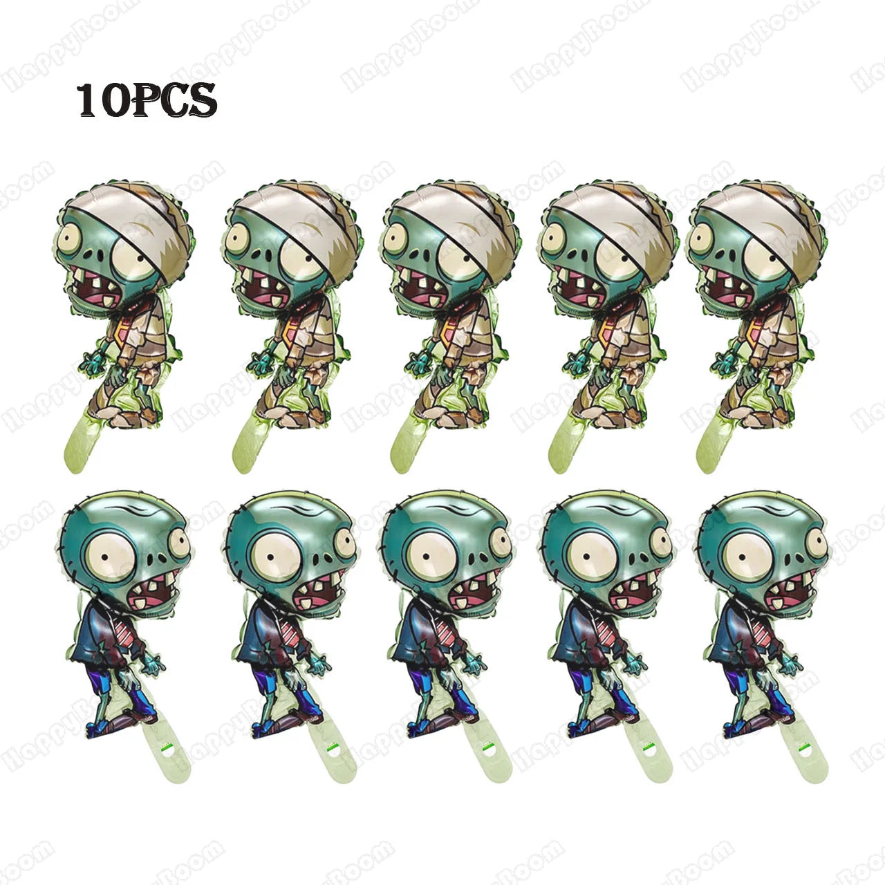 Mini Plants Vs. Zombies Foil Balloons Halloween Festival Decoration Balloons Horror Party Inflatable Globos Children's Toy Gifts