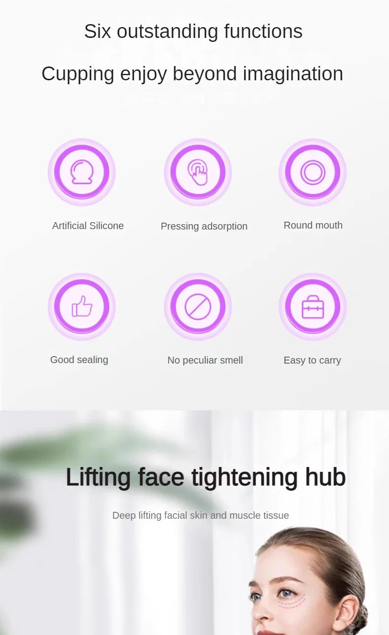 1/5/10pcs Silicone Massage Cupping For Body Face Neck Eye Cellulite Massager Vacuum Tank Body Facial Care Anti-aging Beauty Tool
