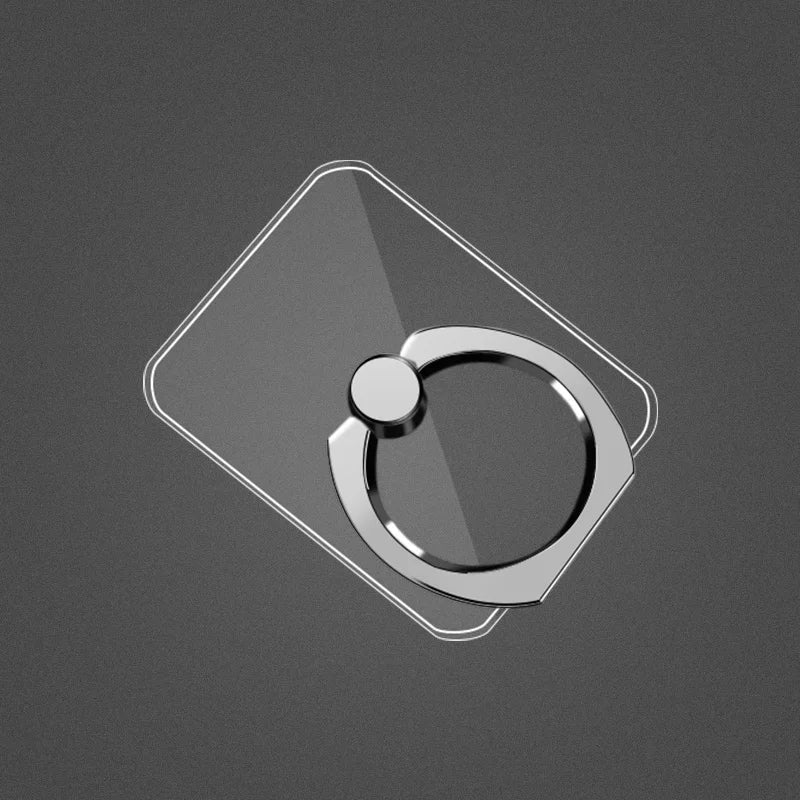 Finger Ring Mobile Phone Smartphone Stand Holder For iPhone X Samsung cell Smart  transparent Phone Ring holder Car Mount Stand