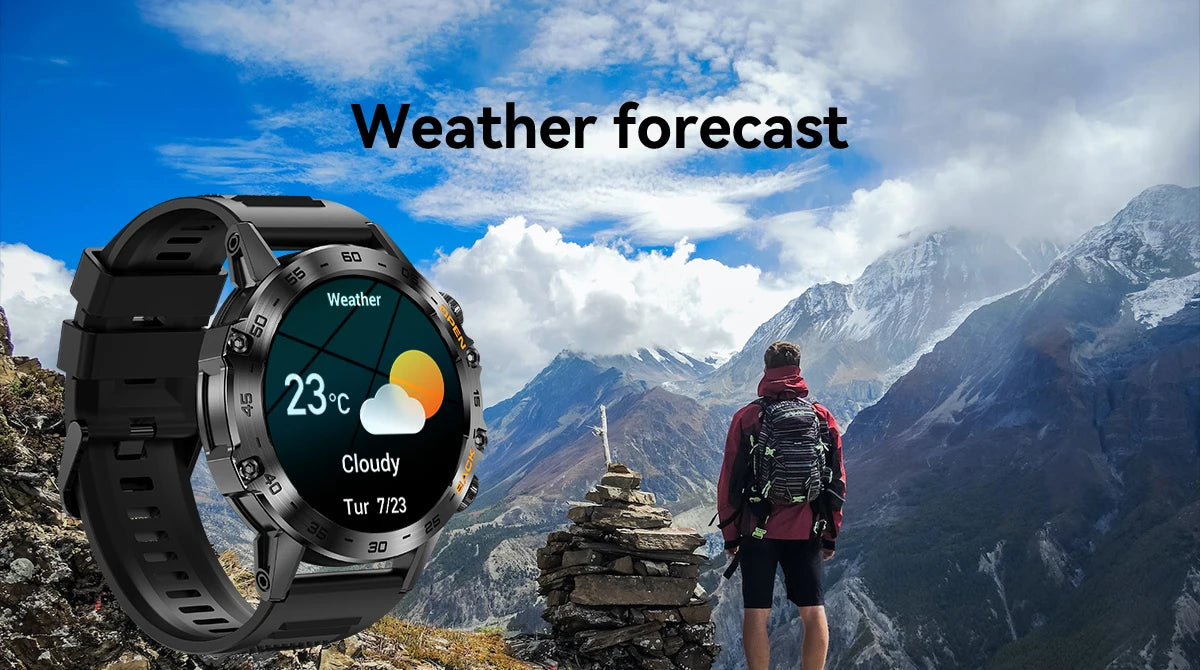 Abelanja Steel 1.39 Bluetooth Call Smart Watch Men Sports Fitness Tracker Watches IP67 Waterproof Smartwatch for Android IOS K52