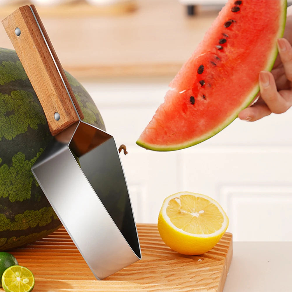 Watermelon Cutter Stainless Steel Watermelon Slicers Reusable Labor-Saving Fruit Cutter Slicers Divider Tool Kitchen Accessories