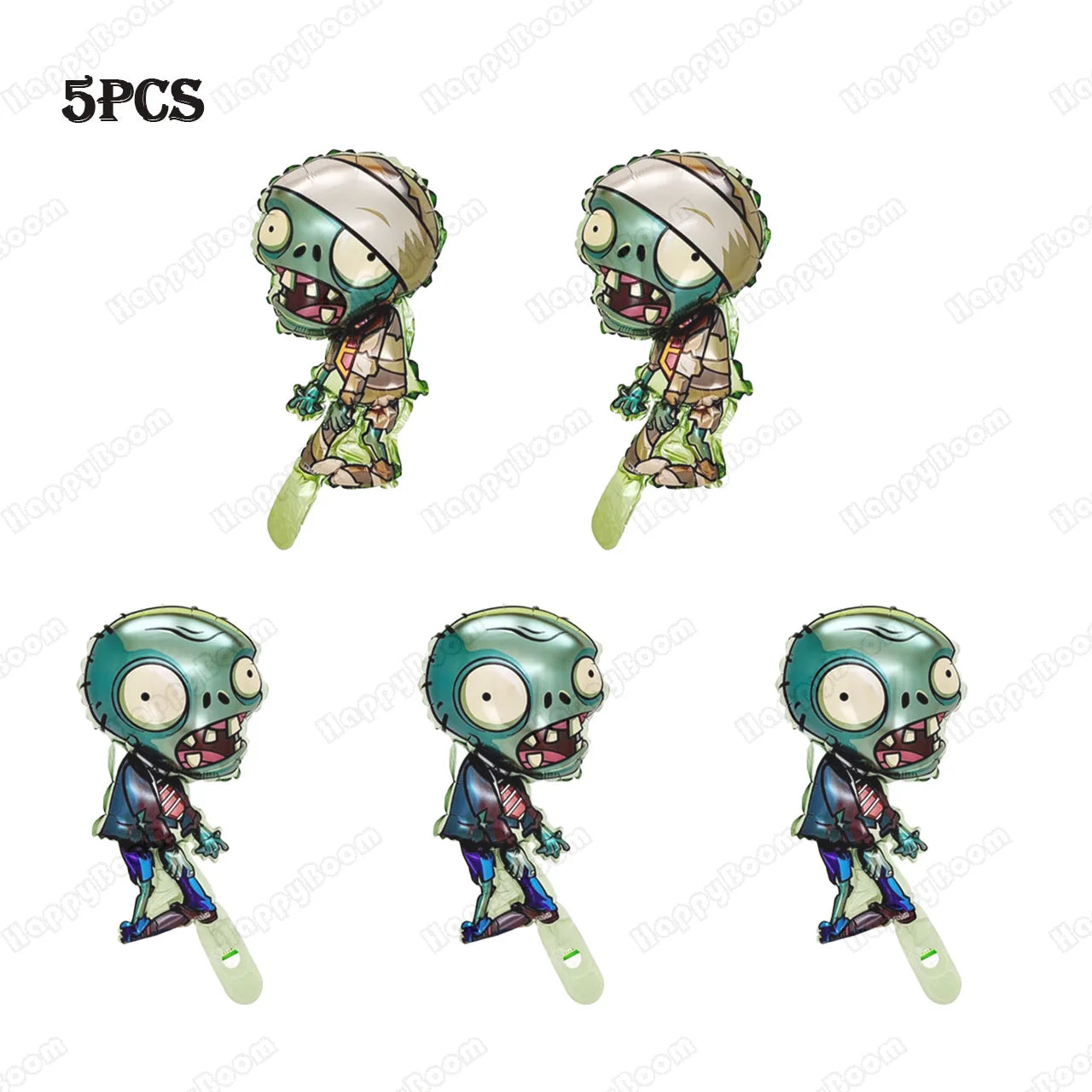Mini Plants Vs. Zombies Foil Balloons Halloween Festival Decoration Balloons Horror Party Inflatable Globos Children's Toy Gifts