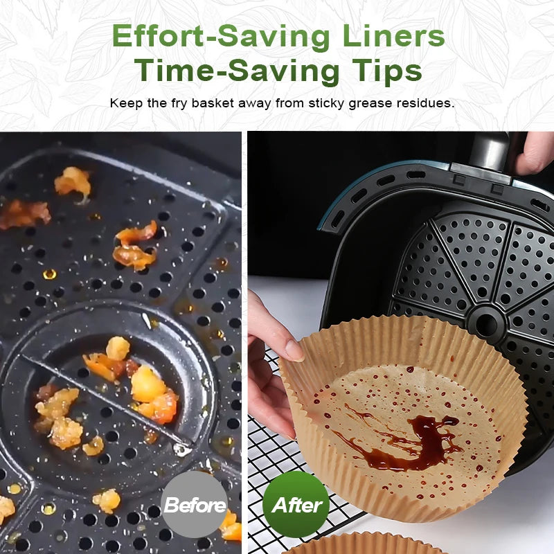 50/100Pcs Air Fryer Disposable Paper Liner