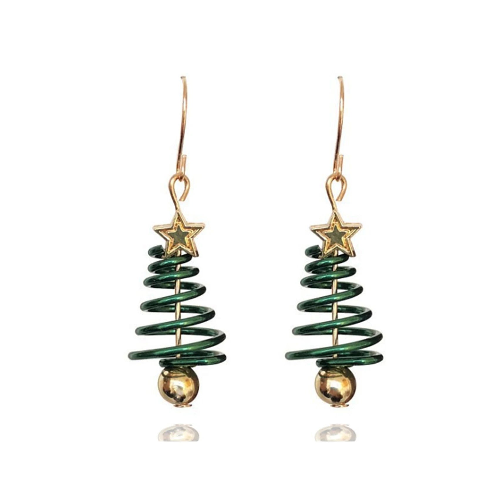1 Pair Christmas Dangle Earrings Christmas Earrings Christmas Tree Earrings for Women Girls Xmas Part Gift