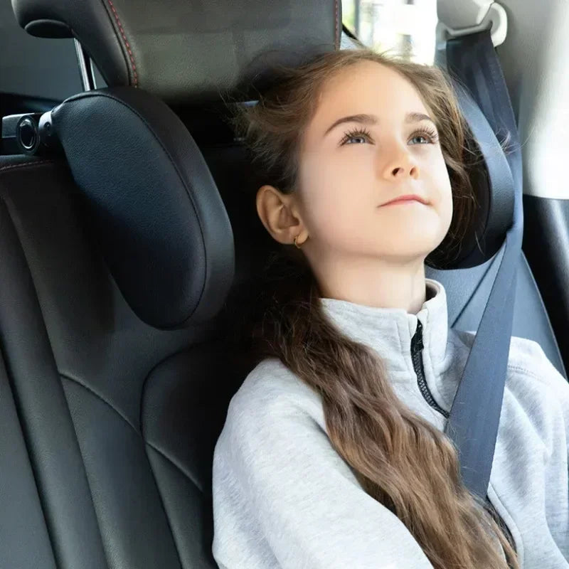 Car Neck Headrest Pillow Cushion Seat Memory Foam Pad Sleep Side Head Telescopic Support on Cervical Spine for Adults Child