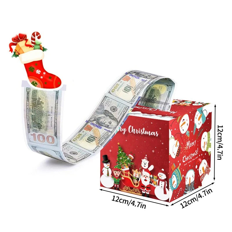 Christmas Money Gift Box Christmas Party Favors Gifts 2025 Navidad Suprise for Friends New Year Party Accessories