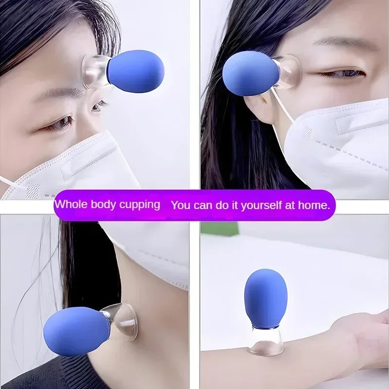 1/5/10pcs Silicone Massage Cupping For Body Face Neck Eye Cellulite Massager Vacuum Tank Body Facial Care Anti-aging Beauty Tool