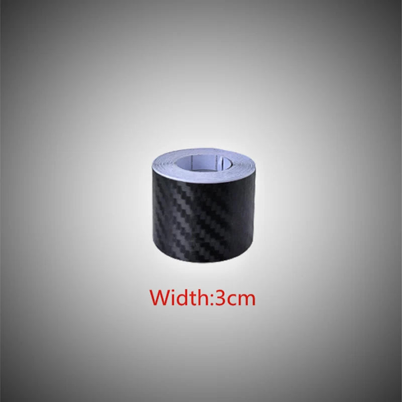 Nano Carbon Fiber Car Stickers DIY Paste Protector Strip Auto Door Sill Side Mirror Anti Scratch Tape Waterproof Protection Film