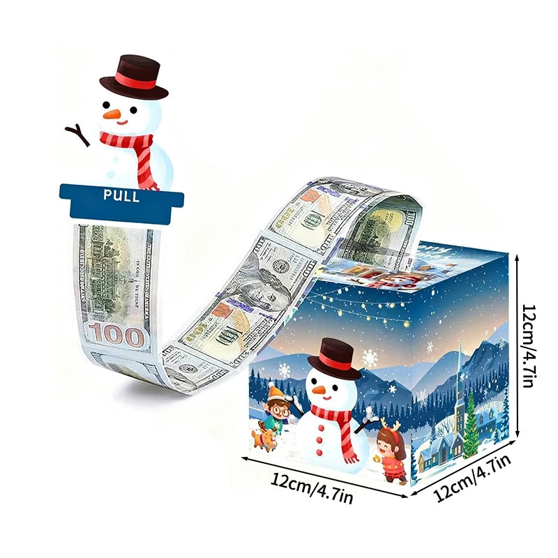 Christmas Money Gift Box Christmas Party Favors Gifts 2025 Navidad Suprise for Friends New Year Party Accessories