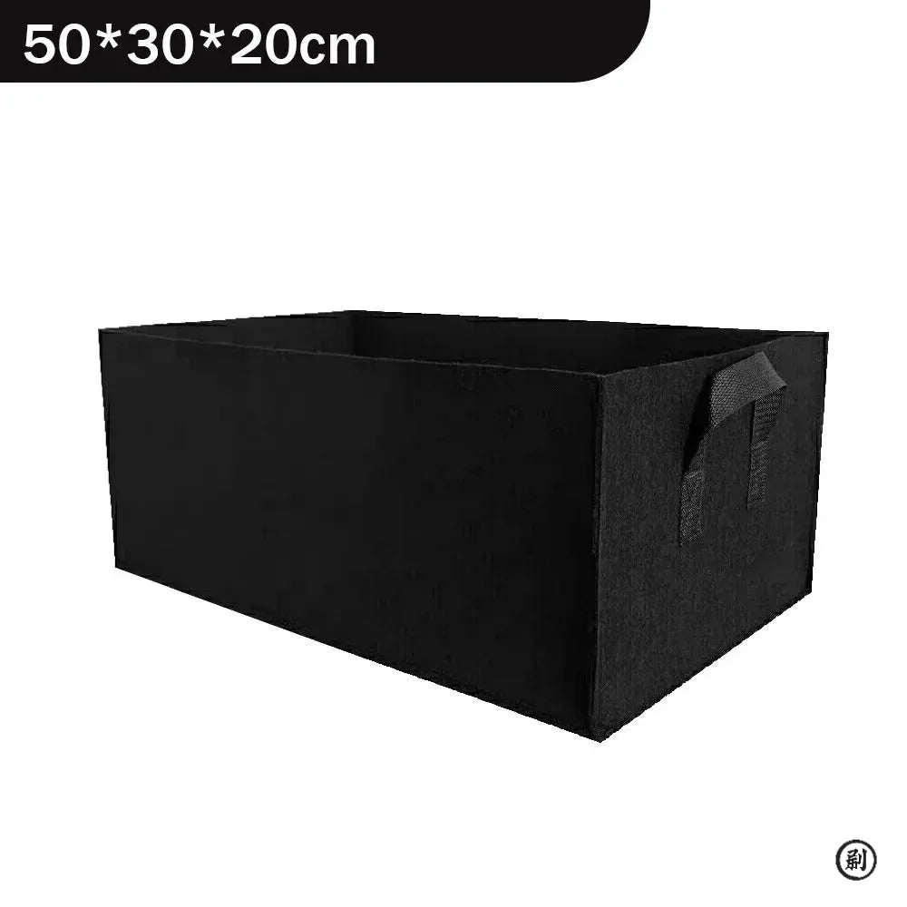 Square Felt Growing Bucket Plant Growth Bag Multi-Functional Vegetable Plant Non-Woven Felt Growing Bag