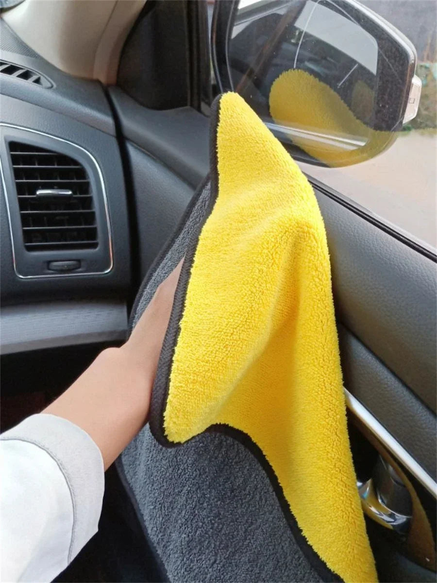 1/2/6pcs Microfiber Cleaning Towel Car Cleaning Cloths Professional Detailing Car Drying Microfiber Towel Wash Towel Accessories