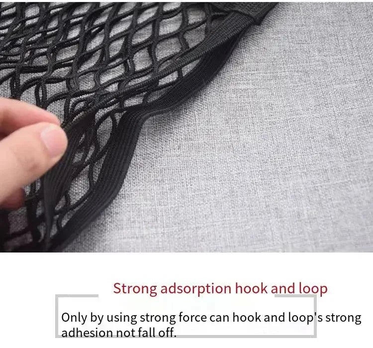 Car Back Rear Trunk Bag Organizer Mesh Net Auto Seat Back Storage Bag Pocket Universal Car Stowing Tidying Elastic String Net