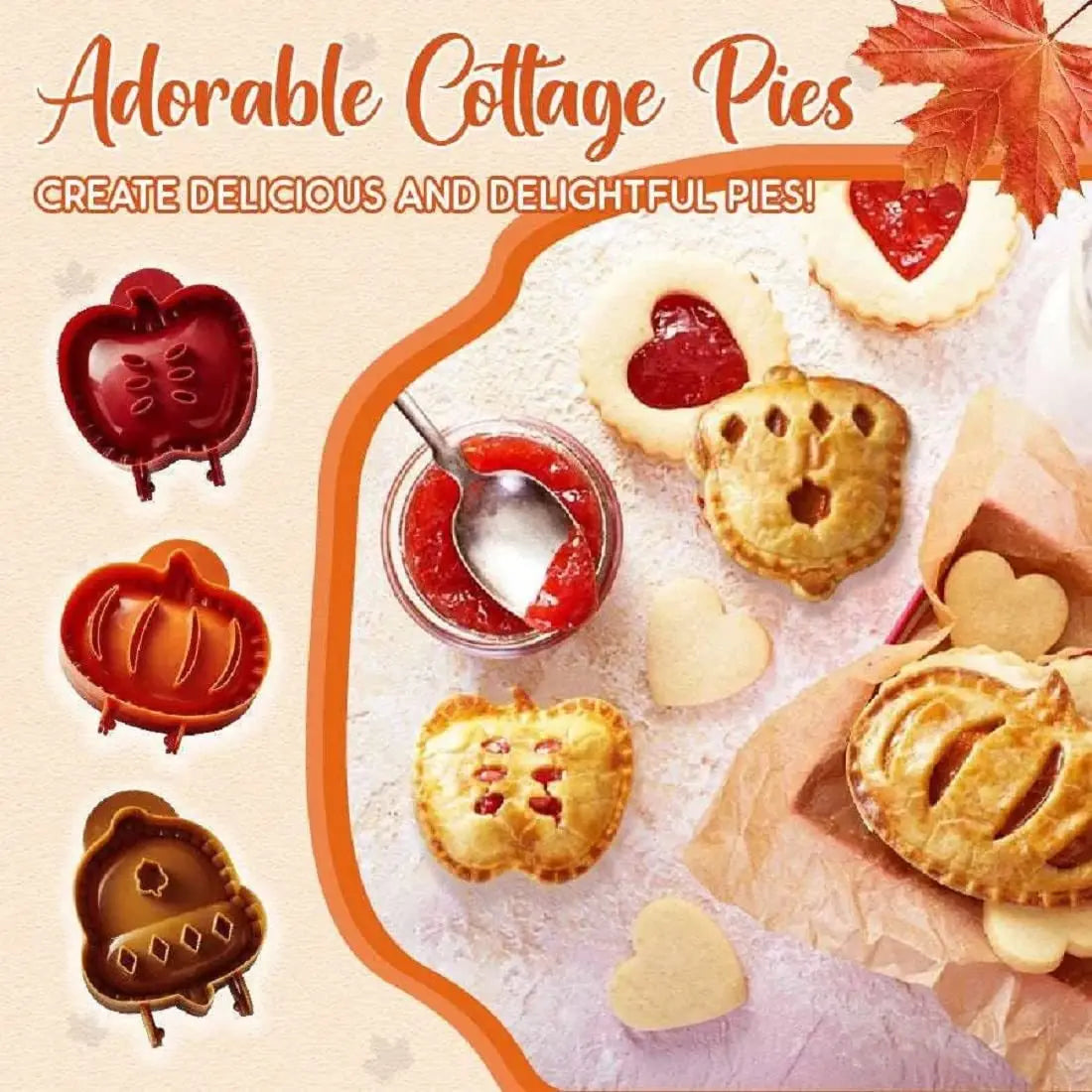 Fall Hand Pie Molds Set Mini Pie Mould