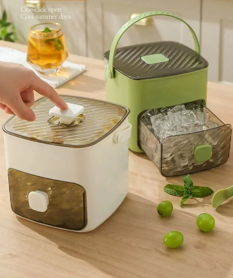 48 Grid Ice Cube Mold Reusable Refrigerator Ice Maker One-touch Easy Release Homemade Ice Cube Tray Mold Home Ice Making Tool