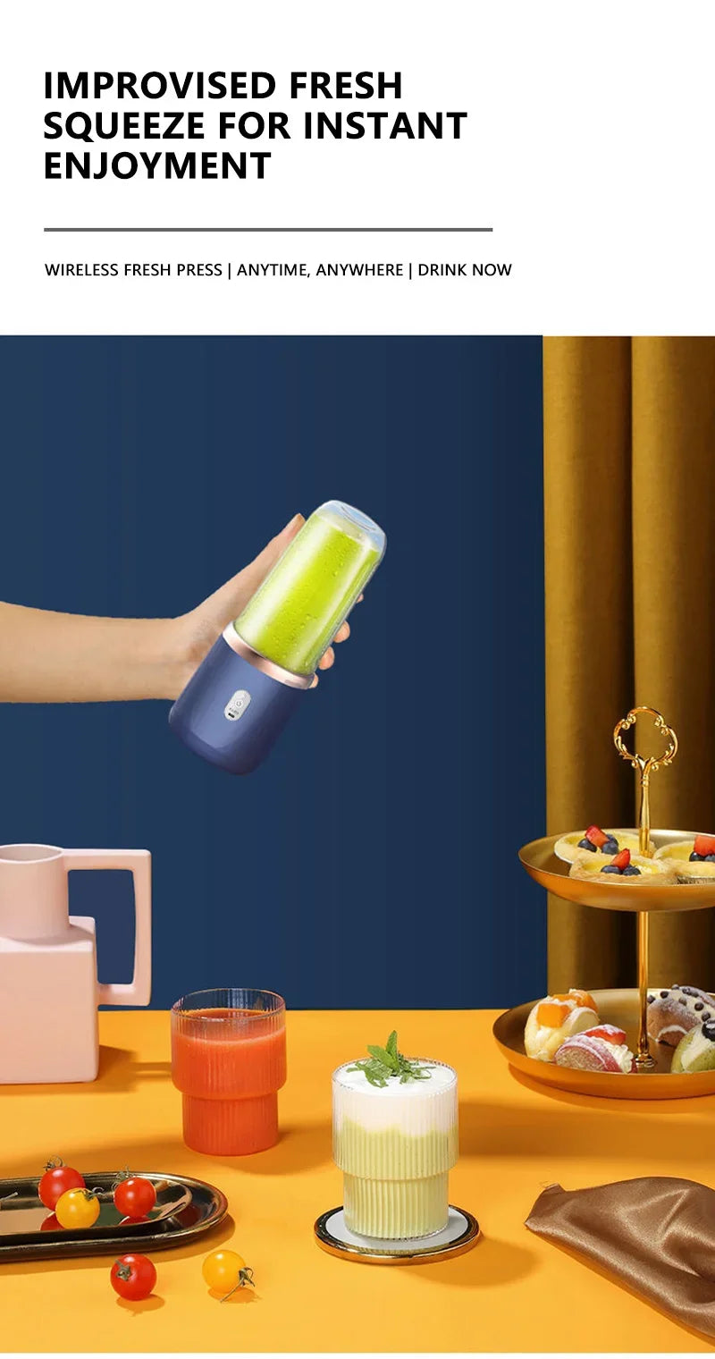 Multifunctional Double Cup Electric Fruit Juicer Portable Juicer Fruit Blender
