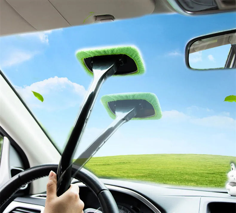 Car Window Cleaning Brush Accessories Sticker For Honda Civic Accord Fit Crv Hrv Jazz City CR-Z Element Insight MDX S2000