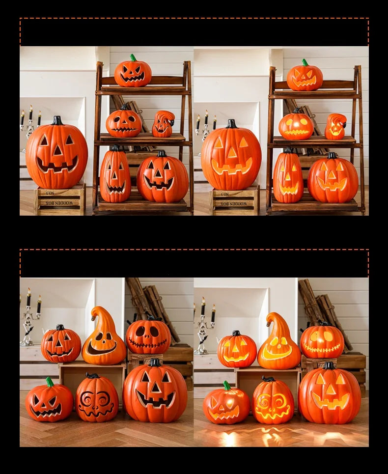 Pumpkins Lamp Halloween Decoration For Home Yard Garden Outdoor Decor Hallowen Horror House Skull Party Props Glow in The Dark