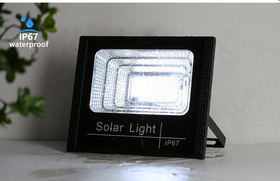 Outdoor Solar Lamps LED Lights Garden Lighting Floodlight IP67 Waterproof Stairs Wall Solar Light Dimming remote Control 3 model