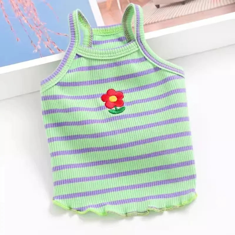 Puppy Summer Clothes Dog Fancy Dress for Small Breeds Dogs Pet Short Skirt Pomeranian One Piece Ropa Perro Costume Roupa Vestido