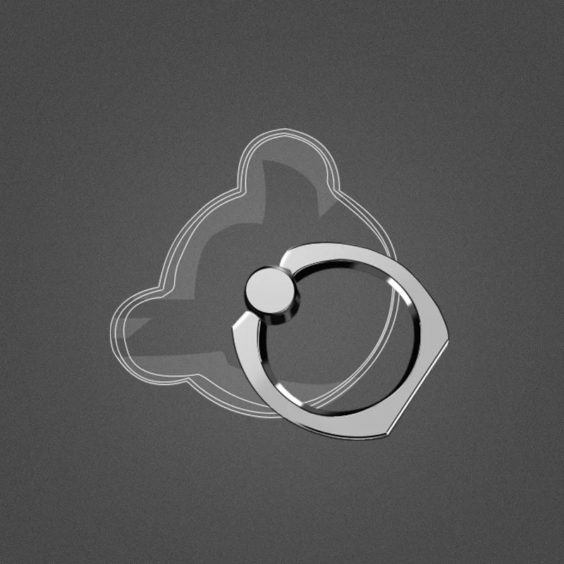 Finger Ring Mobile Phone Smartphone Stand Holder For iPhone X Samsung cell Smart  transparent Phone Ring holder Car Mount Stand