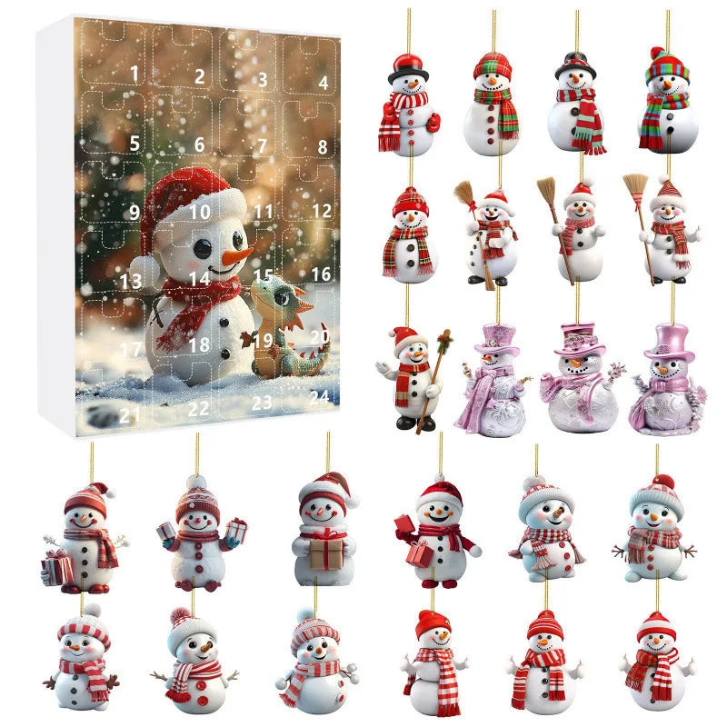 Christmas Advent Calendar 2025 Christmas Countdown Calendars 24 Days of Xmas Surprises with 24 Collectible for Kids Adult Teens