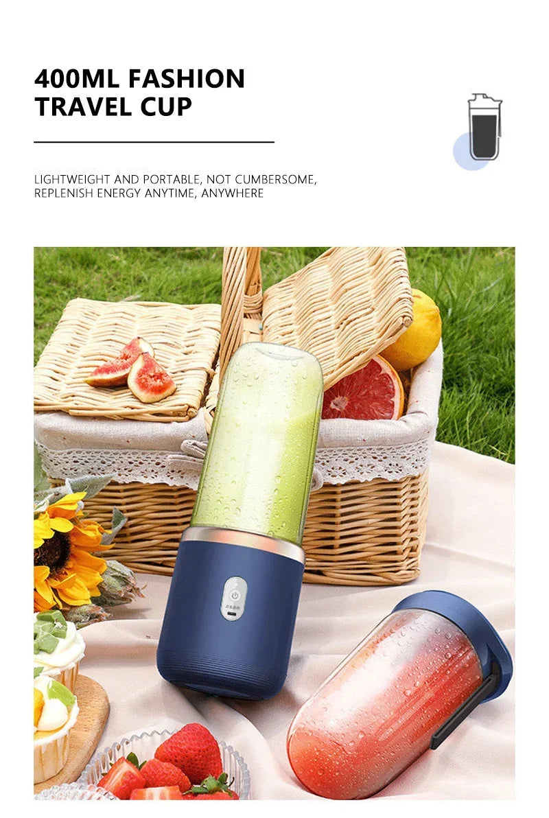 Multifunctional Double Cup Electric Fruit Juicer Portable Juicer Fruit Blender