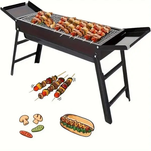 23' Lightweight Charcoal BBQ Grill,  Portable Outdoor Grill