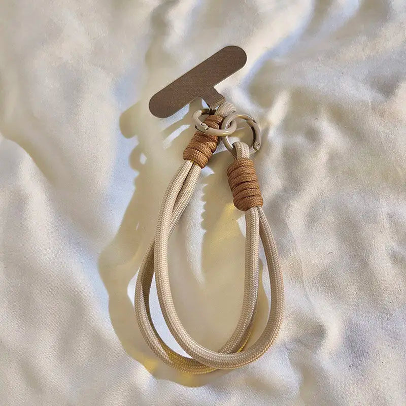 Cute Trendy Pastel Short Phone Case Lanyard Wrist Strap Durable Macaron Color Phone Charm Chain for Women