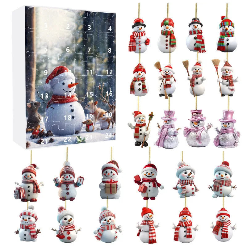 Christmas Advent Calendar 2025 Christmas Countdown Calendars 24 Days of Xmas Surprises with 24 Collectible for Kids Adult Teens