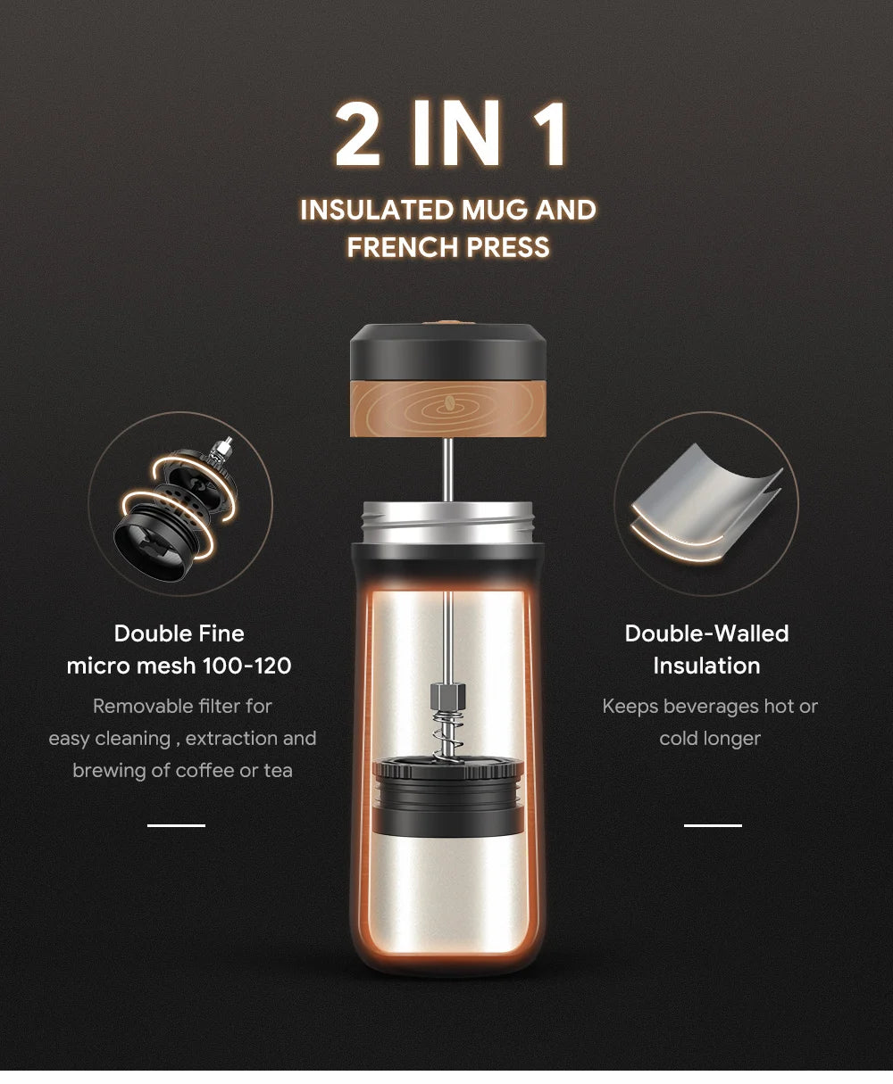 Portable Coffee Maker Stainless Steel