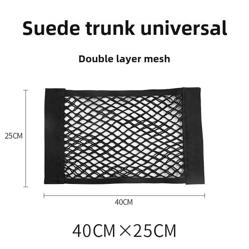 Car Back Rear Trunk Bag Organizer Mesh Net Auto Seat Back Storage Bag Pocket Universal Car Stowing Tidying Elastic String Net