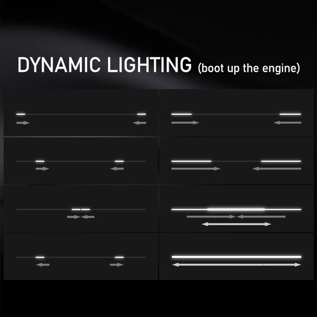 Dynamic Led Car Hood Light Strip With Turn Signal Indicator Flexbile Engine Hood Guide Decorative DRL Daytime Running Lights 12V