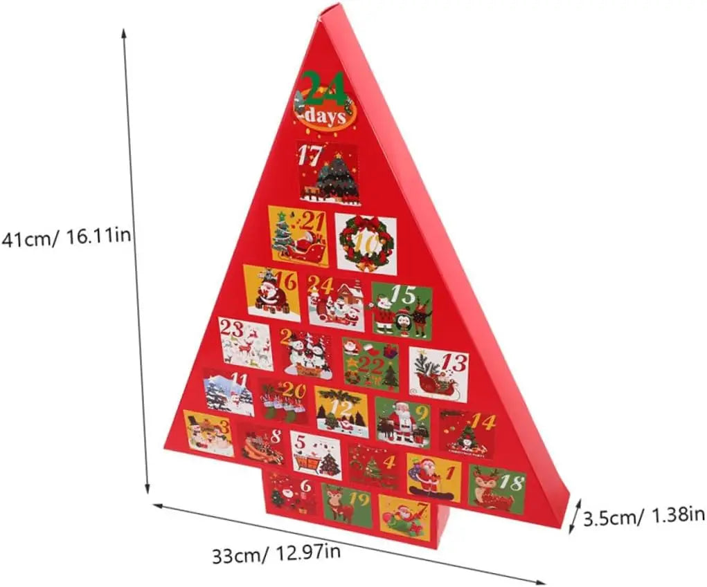 Advent Calendar 2025,24 Days Christmas Holiday Countdown Advent Calendars for Xmas Party Favor, Christmas Goodies for Girls Boy