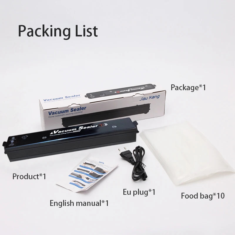 Vacuum Sealer Machine EU Plug Free Gift 10pcs Saver Bags