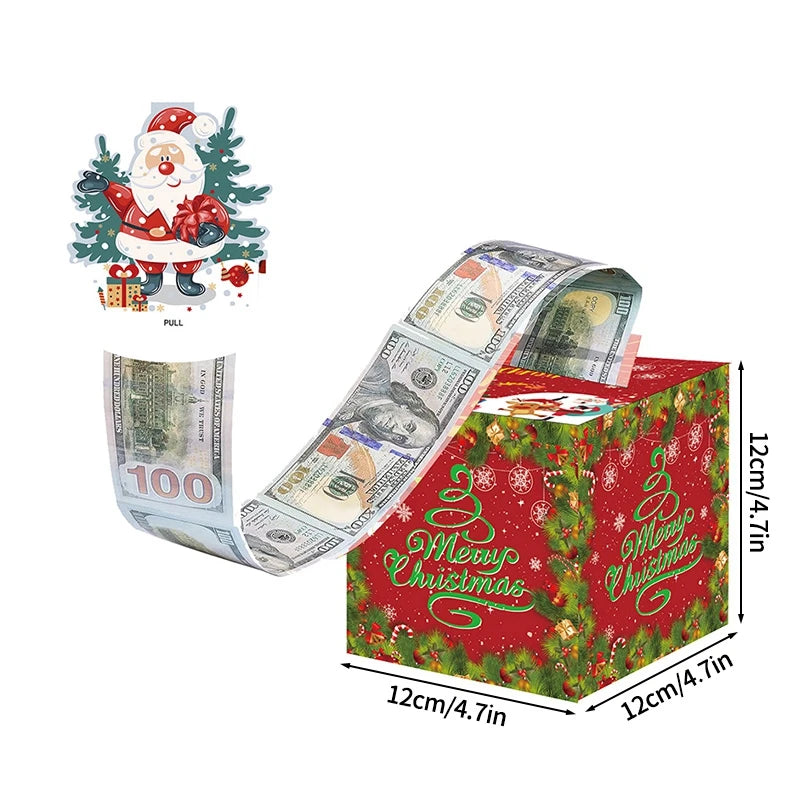 Christmas Money Gift Box Christmas Party Favors Gifts 2025 Navidad Suprise for Friends New Year Party Accessories