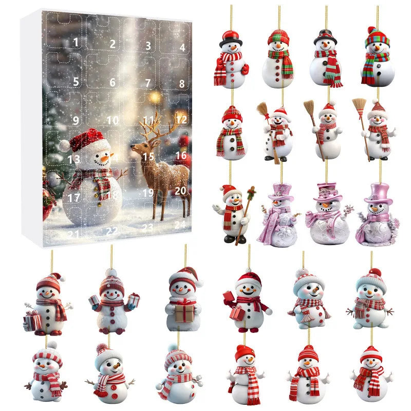 Christmas Advent Calendar 2025 Christmas Countdown Calendars 24 Days of Xmas Surprises with 24 Collectible for Kids Adult Teens
