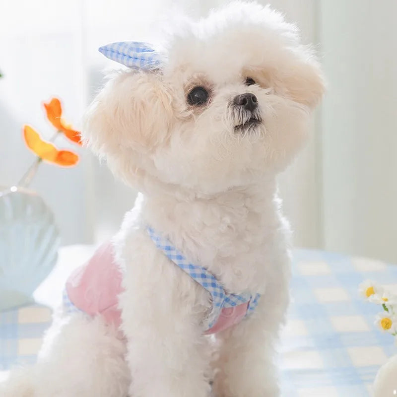 Puppy Summer Clothes Suspender Vest for Small Dogs 2025 Dog Clothing Chihuahua Dog Cooling Vest Love Relief Girls Dog T-Shirt