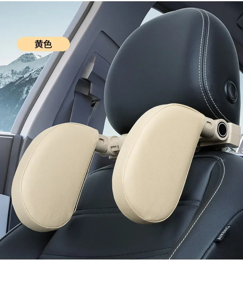 Car Neck Headrest Pillow Cushion Seat Memory Foam Pad Sleep Side Head Telescopic Support on Cervical Spine for Adults Child